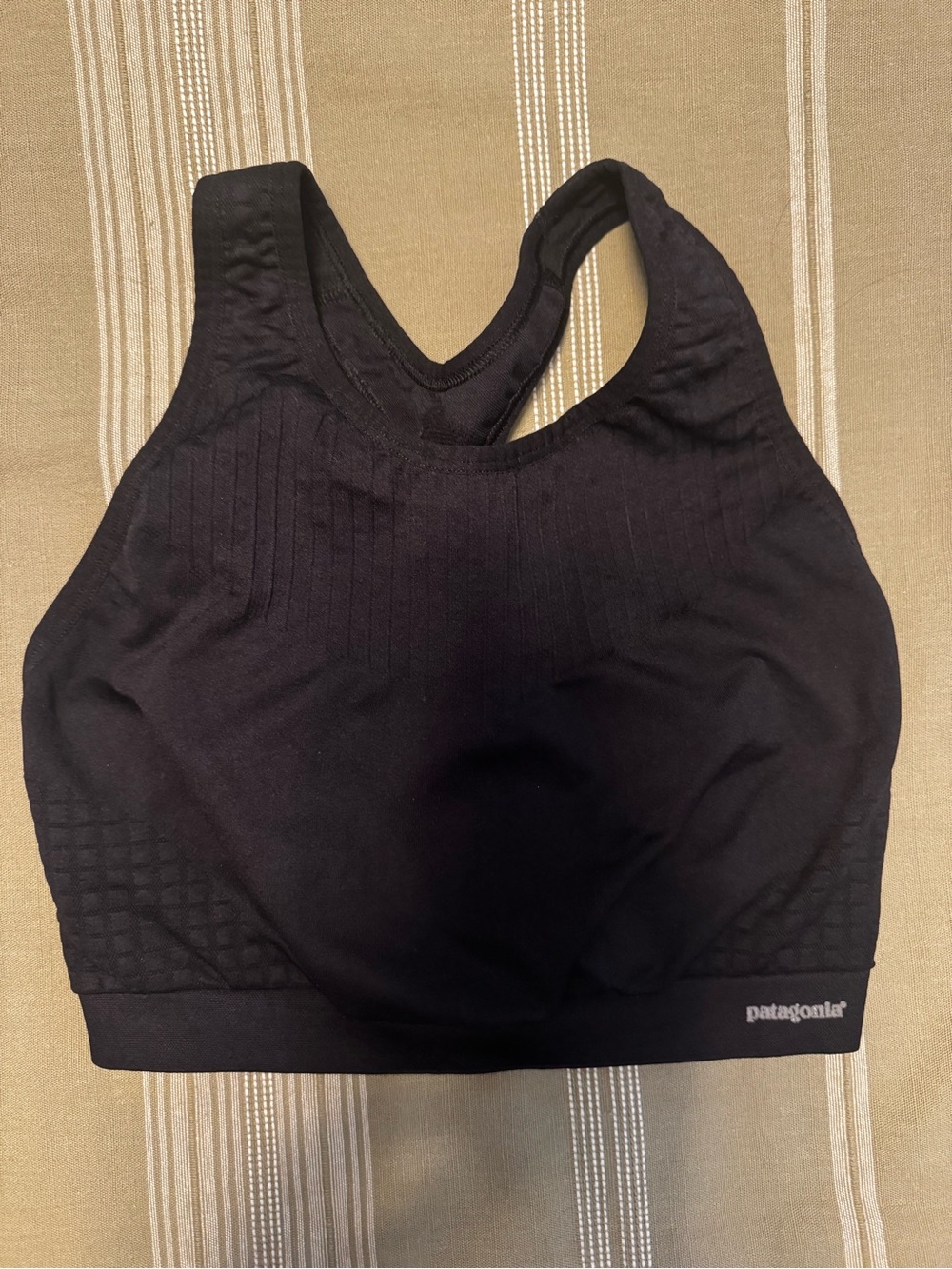 Patagonia Black Seamless Racerback Sports Bra